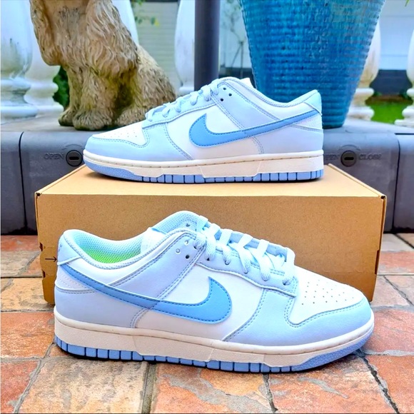 🥶💙🦋 Nike Dunk Low Next Nature Blue Tint Sz 6W 💙🦋🥶